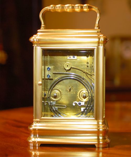 RARE GIANT DROCOURT CARRIAGE CLOCK - ADDITIONAL PHOTO 2