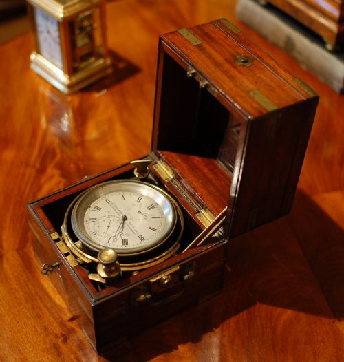 2day fusee marine chronometer - CATEGORY: ANTIQUE CLOCKS - DATED 1890