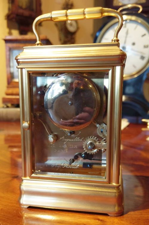 CARRIAGE CLOCK BY PAUL GARNIER HENRI JACOT - ADDITIONAL PHOTO 2