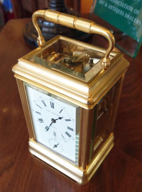 CARRIAGE CLOCK BY PAUL GARNIER HENRI JACOT - ADDITIONAL PHOTO 4