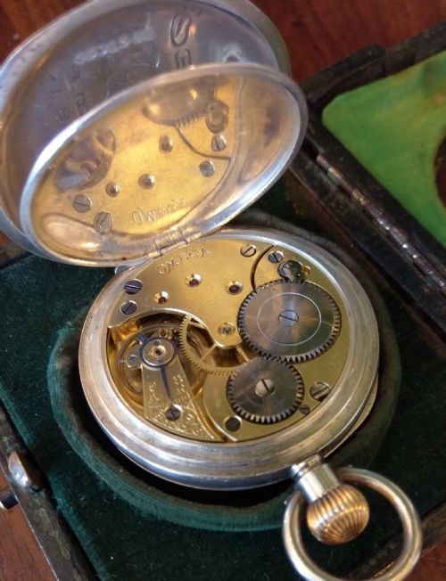 OMEGA POCKET WATCH WITH STAND - ADDITIONAL PHOTO 5