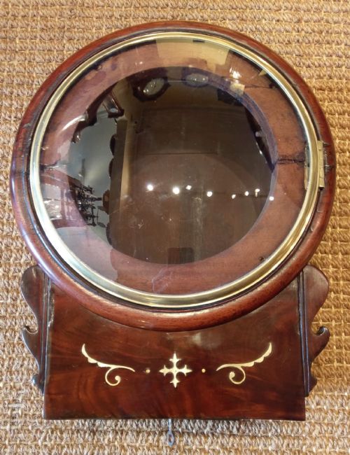 8 CONVEX DIAL FUSEE WALL CLOCK - ADDITIONAL PHOTO 4