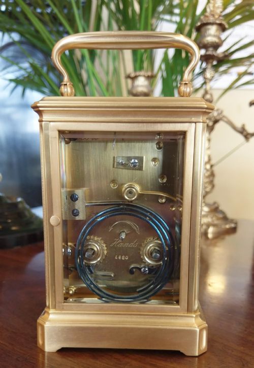 CARRIAGE CLOCK BY DENT 61 THE STRAND LONDON - ADDITIONAL PHOTO 3