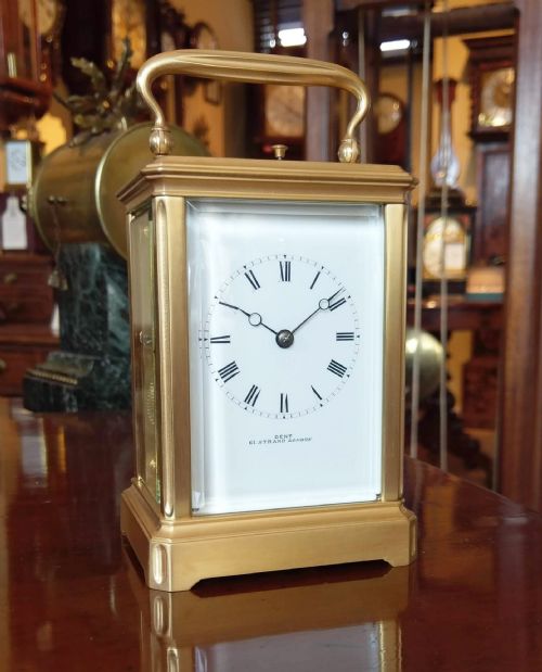 CARRIAGE CLOCK BY DENT 61 THE STRAND LONDON - ADDITIONAL PHOTO 5