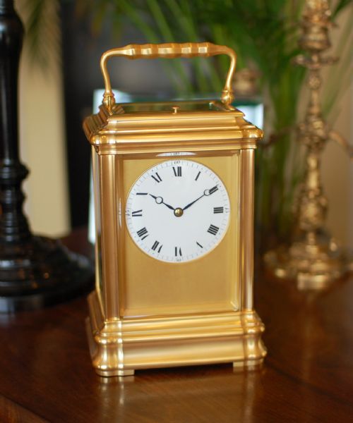 giant carriage clock by charles vincenti - CATEGORY: ANTIQUE CLOCKS - DATED 1890