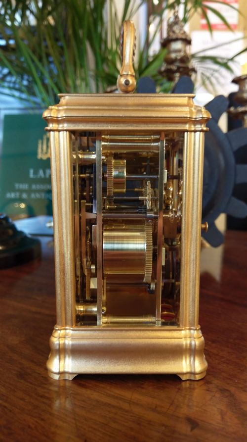 IDRAC LE ROY HENRI JACOT HALF HOUR SONNERIE CARRIAGE CLOCK - ADDITIONAL PHOTO 4