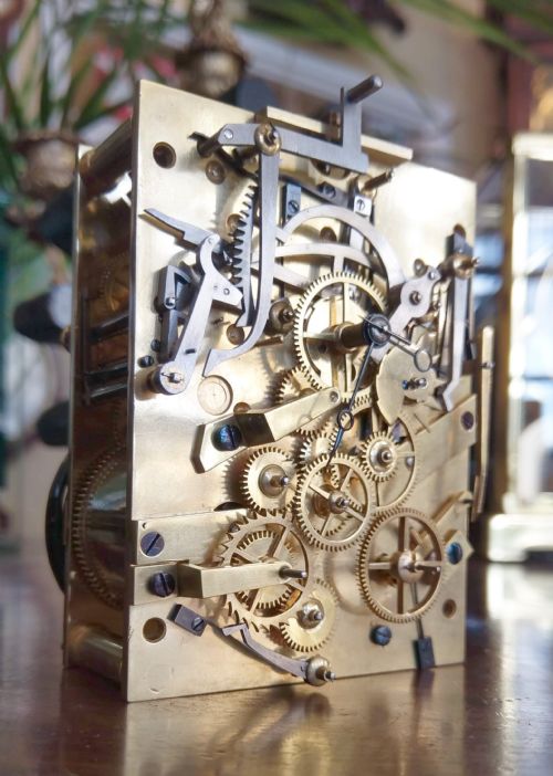 IDRAC LE ROY HENRI JACOT HALF HOUR SONNERIE CARRIAGE CLOCK - ADDITIONAL PHOTO 8