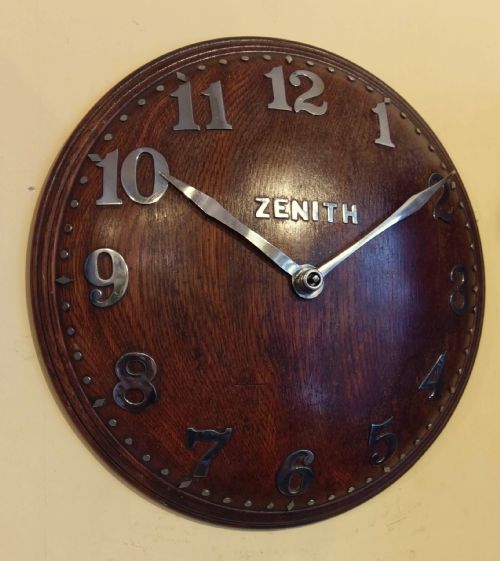 full size zenith heals wall clock - CATEGORY: ANTIQUE CLOCKS - DATED 1930