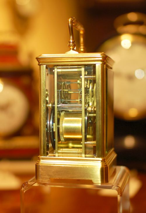 CARRIAGE CLOCK BY HENRI JACOT - ADDITIONAL PHOTO 1