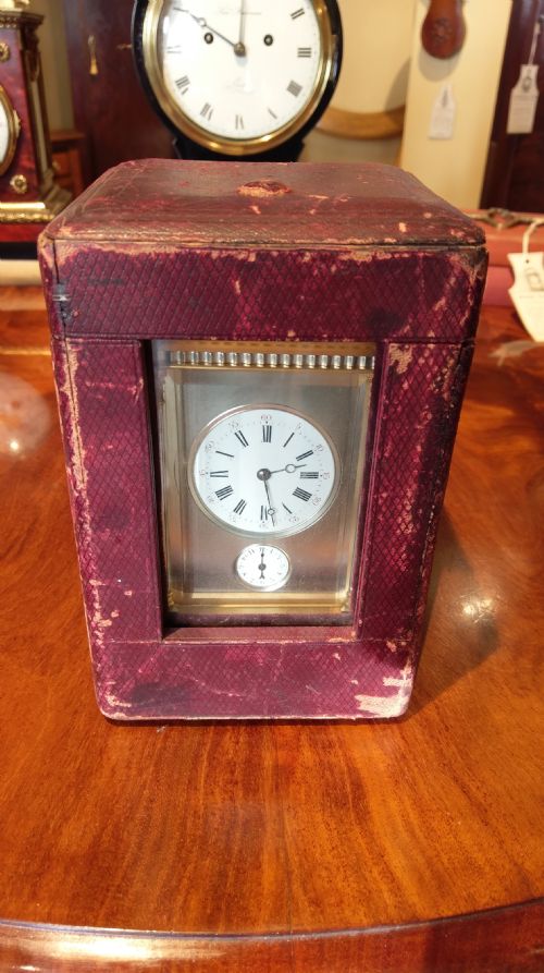LE ROY ET FILS CORINTHIAN CARRIAGE CLOCK - ADDITIONAL PHOTO 6