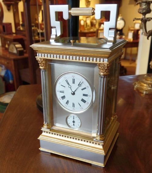 le roy et fils corinthian carriage clock - CATEGORY: ANTIQUE CLOCKS - DATED 1890