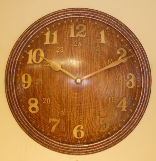 Large Zenith Wall Clock in Oak