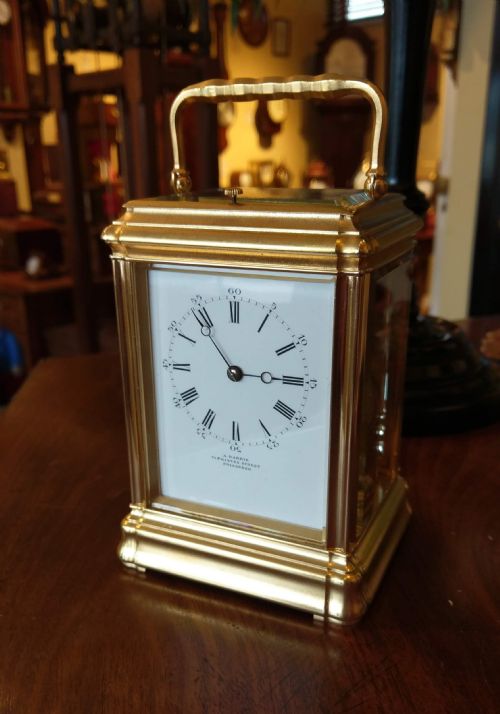 carriage clock by barrie of edinburgh - CATEGORY: ANTIQUE CLOCKS - DATED 1880