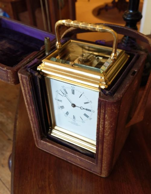 CARRIAGE CLOCK BY BARRIE OF EDINBURGH - ADDITIONAL PHOTO 4
