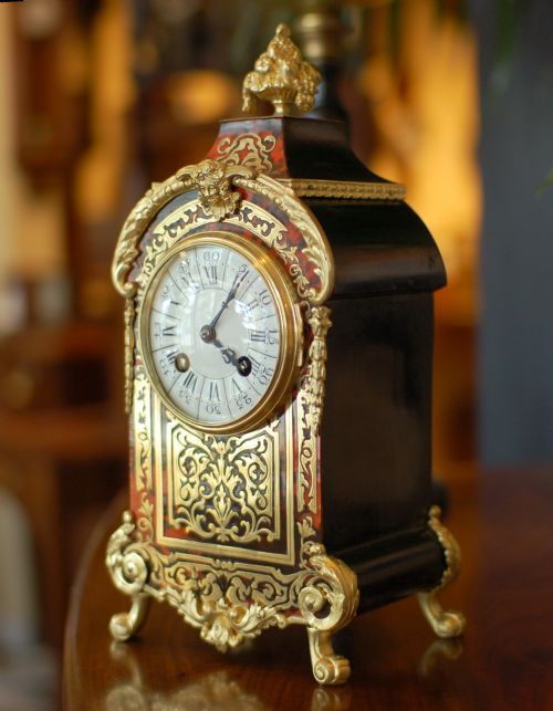 fine 'boulle' clock - CATEGORY: ANTIQUE CLOCKS - DATED 1890