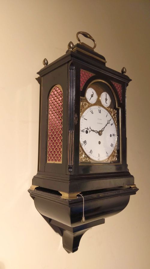 VERY RARE VERGE BRACKET CLOCK - ADDITIONAL PHOTO 1
