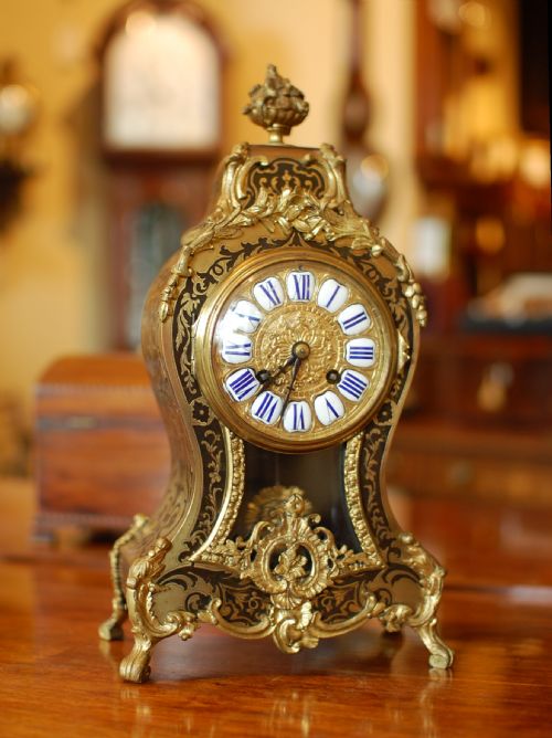FRENCH BOULLE CLOCK - ADDITIONAL PHOTO 2