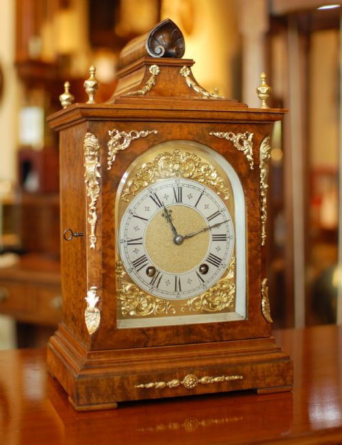 mantel clock by lenzkirch of the black forest - CATEGORY: ANTIQUE CLOCKS - DATED 1880