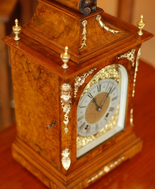 MANTEL CLOCK BY LENZKIRCH OF THE BLACK FOREST - ADDITIONAL PHOTO 2
