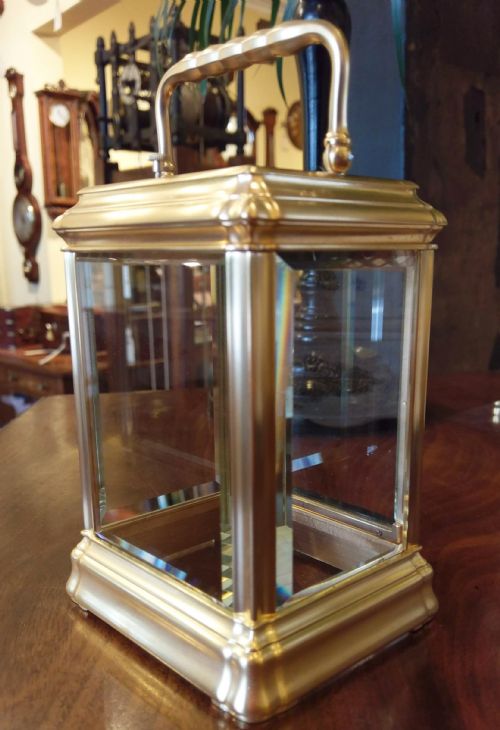 CARRIAGE CLOCK BY GUSTAVE SANDOZ QUARTER STRIKE - ADDITIONAL PHOTO 7