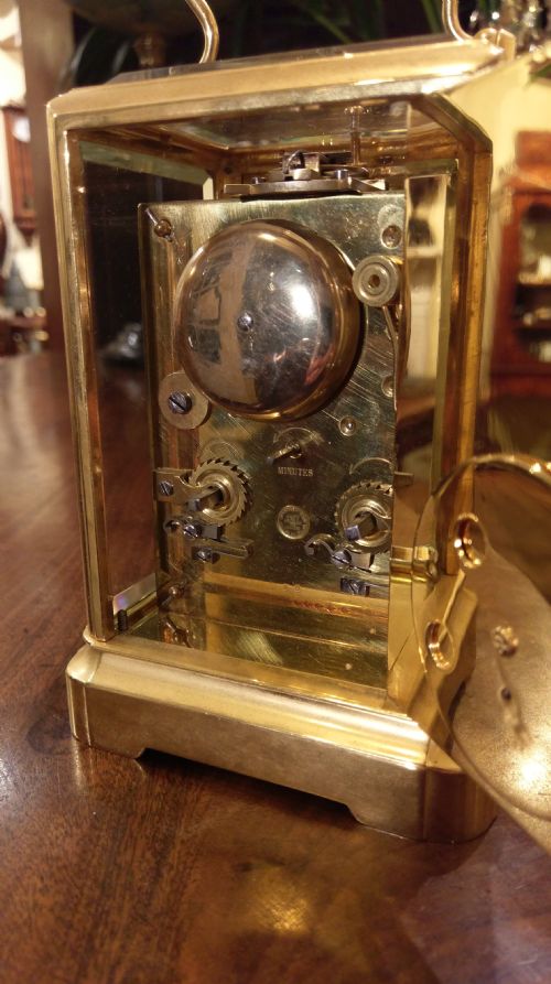GILT CARRIAGE CLOCK - ADDITIONAL PHOTO 1