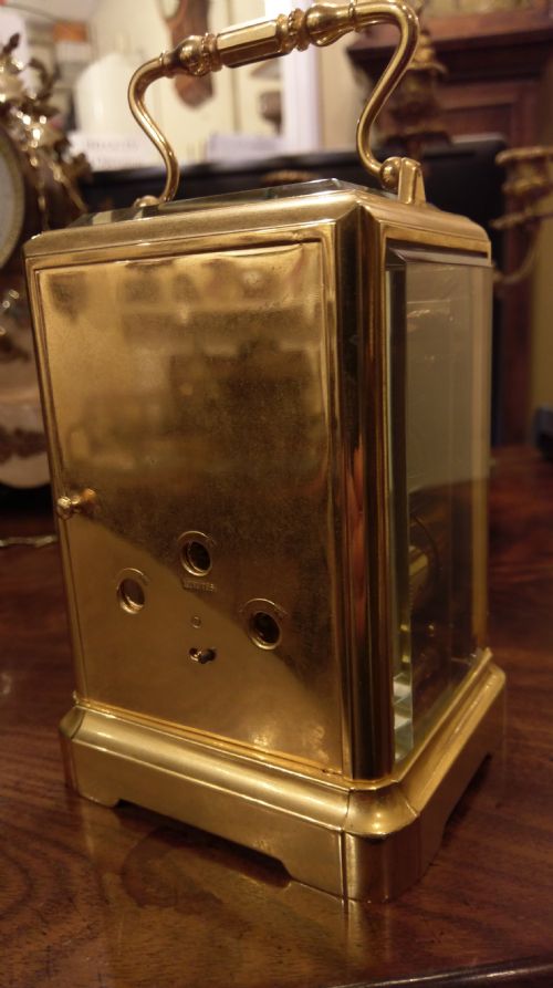 GILT CARRIAGE CLOCK - ADDITIONAL PHOTO 3