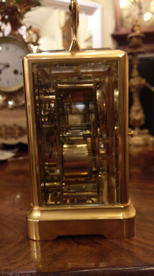 GILT CARRIAGE CLOCK - ADDITIONAL PHOTO 4