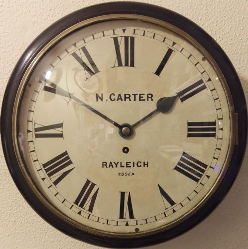 antique school station clock - CATEGORY: ANTIQUE CLOCKS - DATED EDWARDIAN