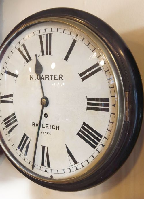 ANTIQUE SCHOOL STATION CLOCK - ADDITIONAL PHOTO 2