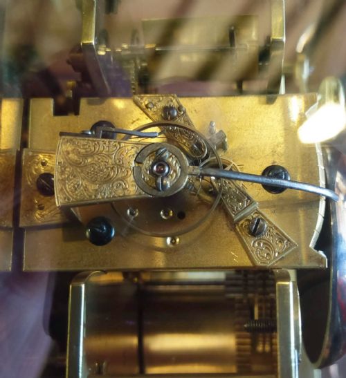 MANTEL CLOCK HENRY MARC BELL STRIKING - ADDITIONAL PHOTO 3