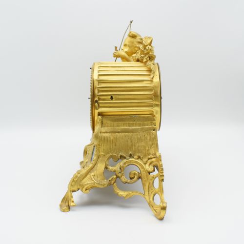 FRENCH DECORATIVE TIMEPIECE MANTEL CLOCK - ADDITIONAL PHOTO 2
