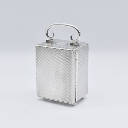 SILVER MINIATURE TIMEPIECECLOCK - ADDITIONAL PHOTO 3