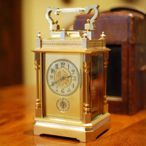 RICHARD CO PUSH REPEAT CARRIAGE CLOCK - ADDITIONAL PHOTO 3