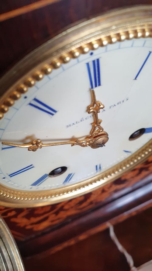 MANTEL CLOCK BY MALECOT OF PARIS - ADDITIONAL PHOTO 1