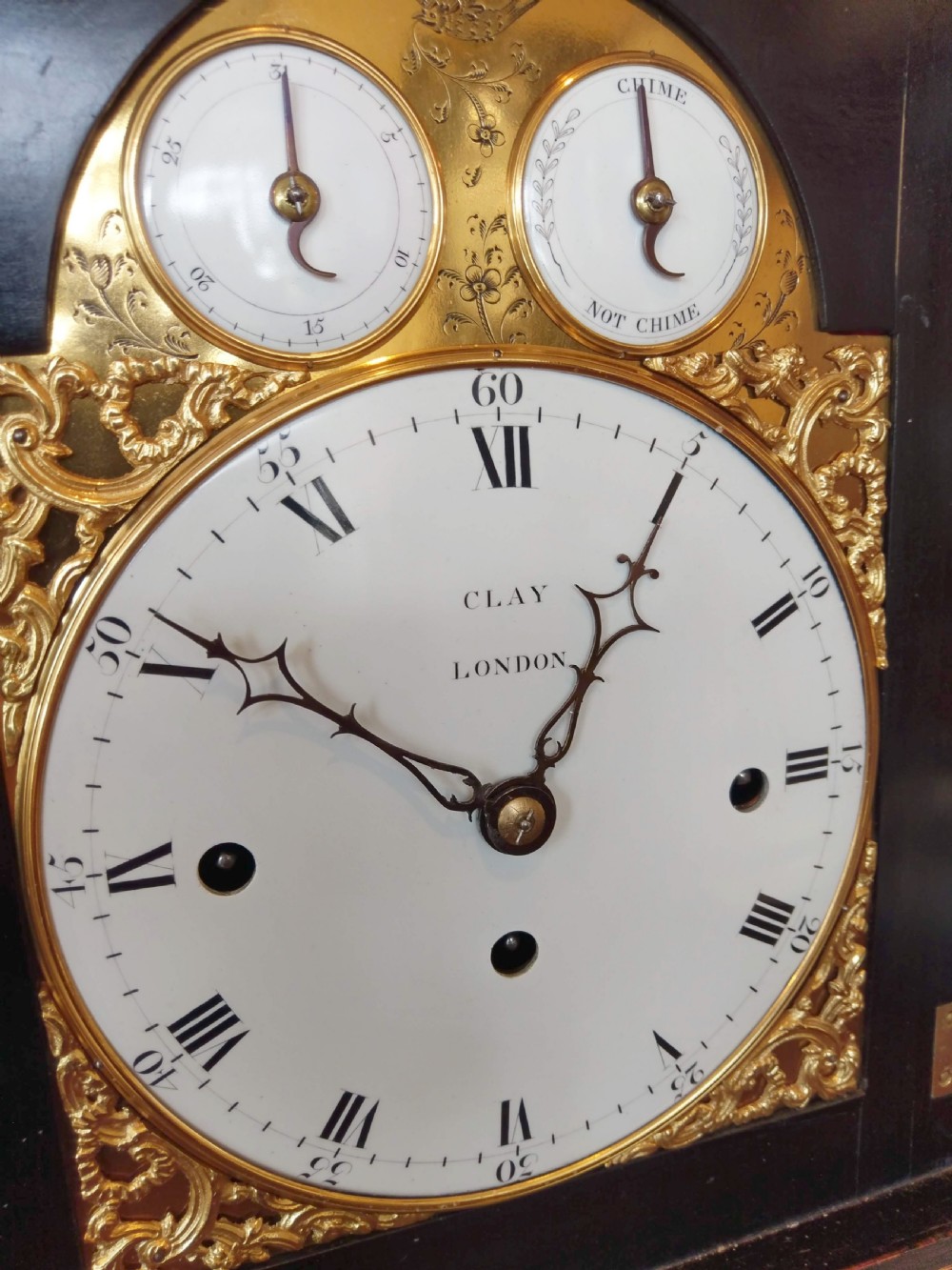 Very rare Verge Bracket clock  View V