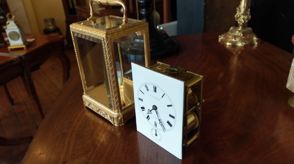 Early Carriage Clock by F.L.Hausburg View V