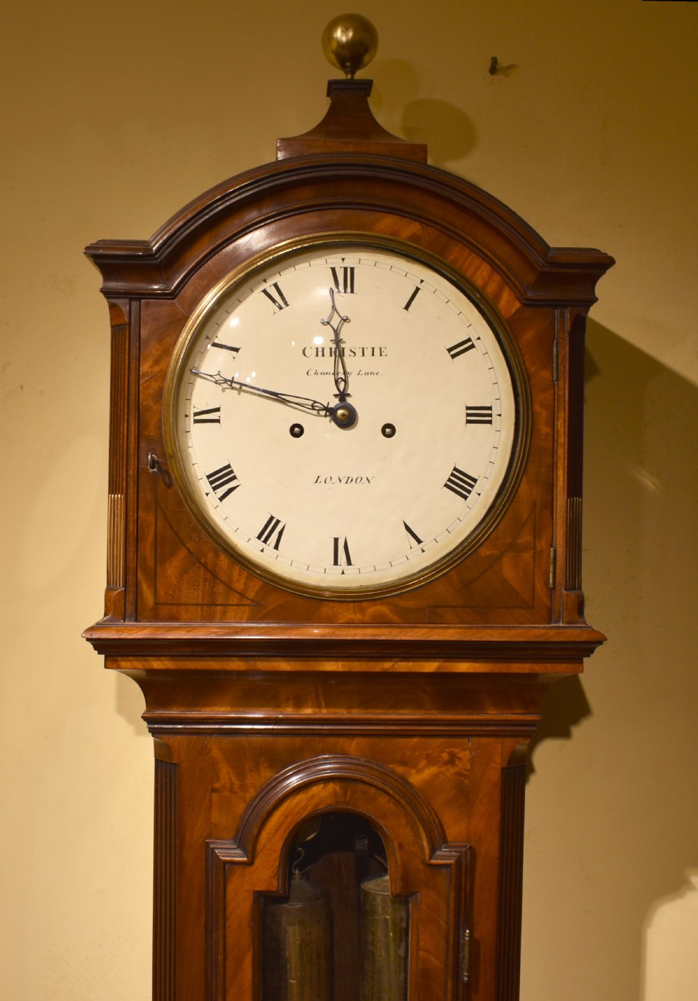 Regency Longcase clock by Christie - London View V