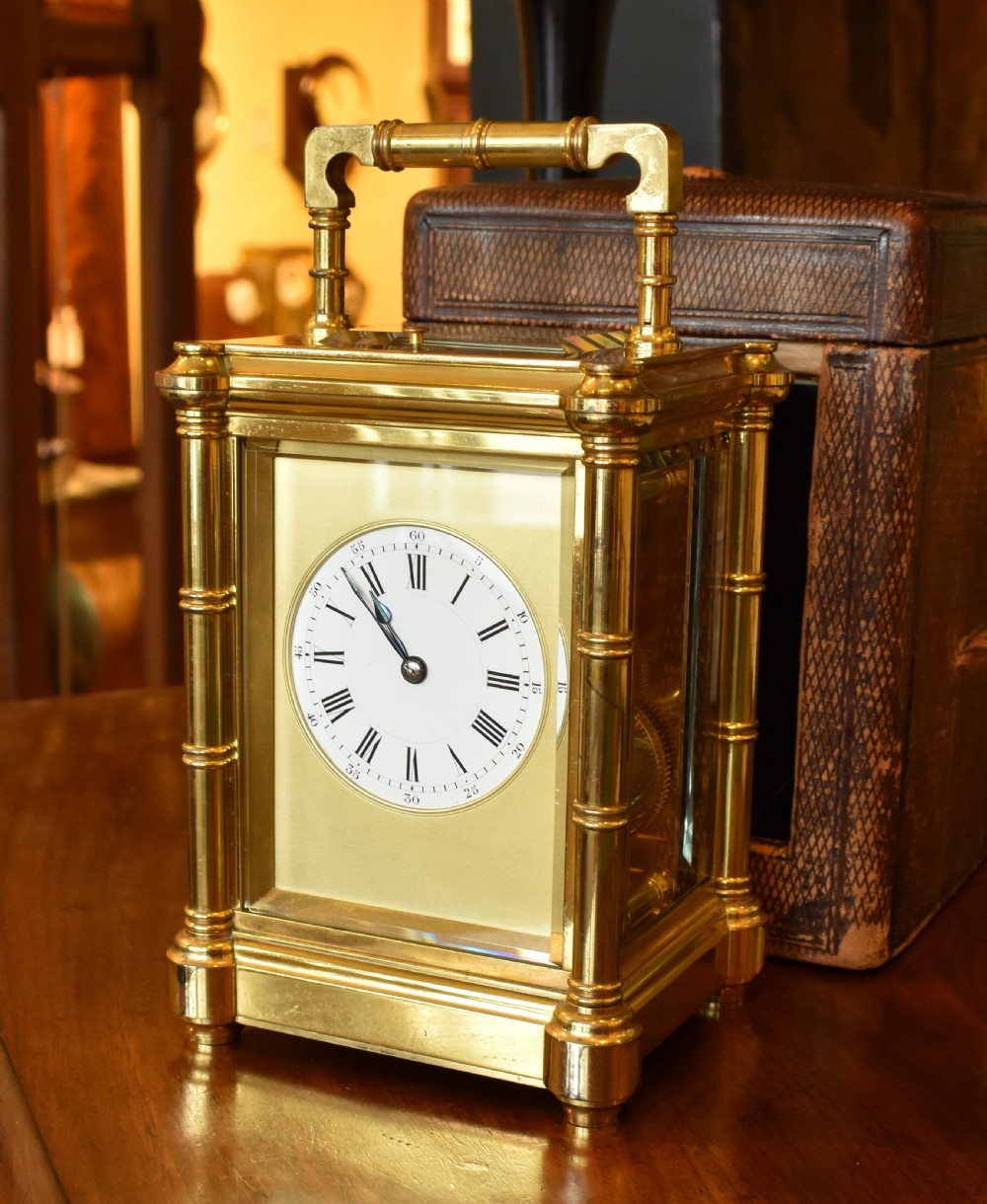 Henri Jacot Bamboo style carriage clock