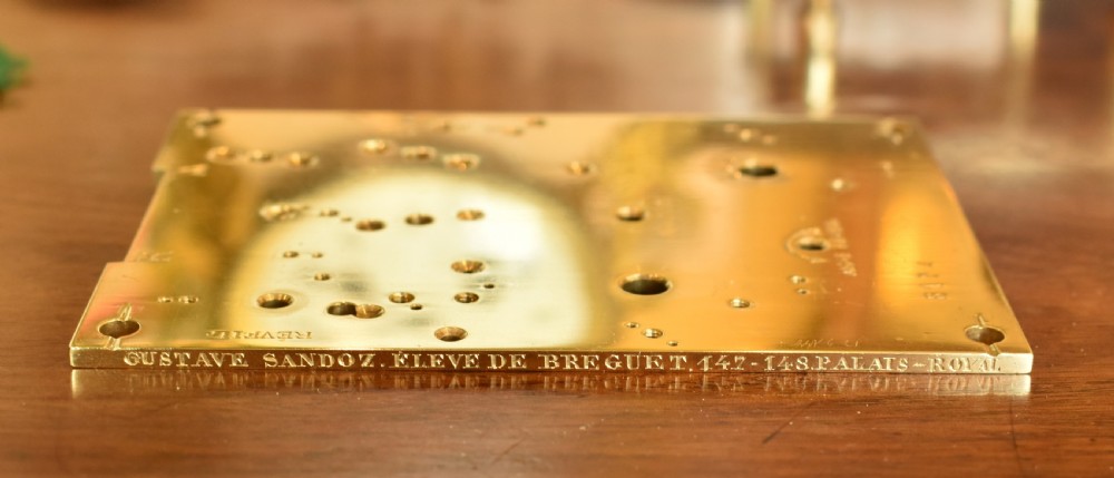 Carriage clock by Gustave Sandoz Quarter Strike View IX