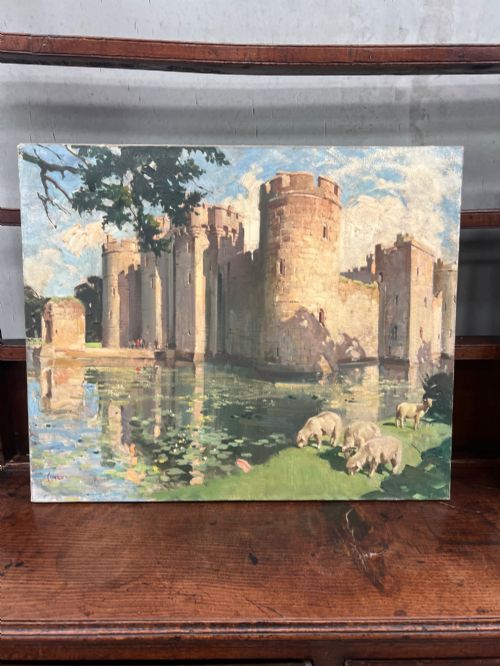 Terence Cuneo Bodium Castle Oil Painting