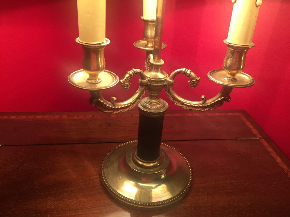 Handsome Three Branch Bouillotte Desk Lamp View VI