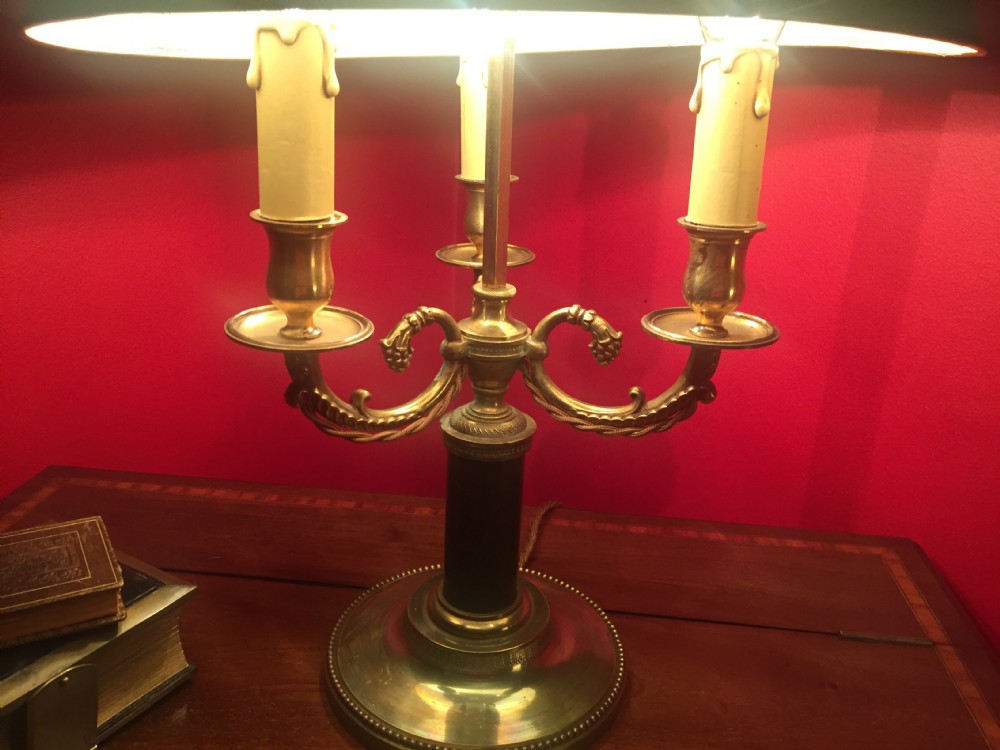 Handsome Three Branch Bouillotte Desk Lamp View VII