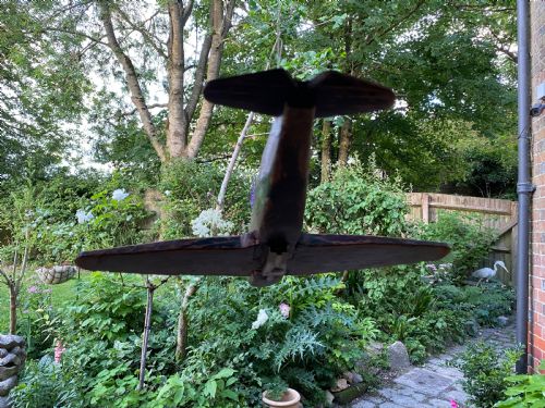 RARE WW2 FOLK ART MODEL OF AN RAF BOULTON PAUL DEFIANT NIGHT FIGHTER - ADDITIONAL PHOTO 1