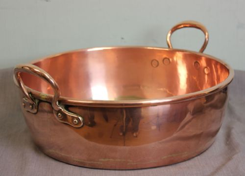 Antique Victorian Kitchen Copper Jam Preserves Pan