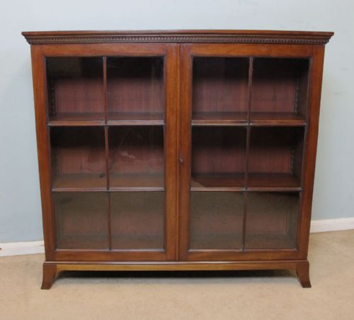 Antique Edwardian Mahogany Dwarf Bookcase