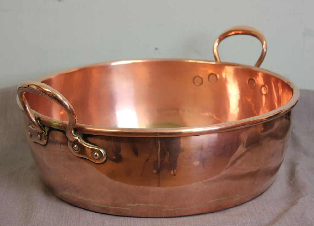 Antique Victorian Kitchen Copper Jam Preserves Pan