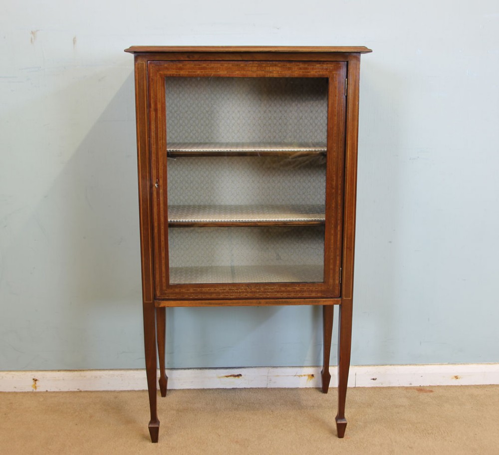 Antique Inlaid Display Cabinet