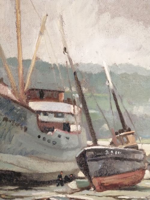 LOVELY NAUTICAL OIL FROM ST IVES - ADDITIONAL PHOTO 3