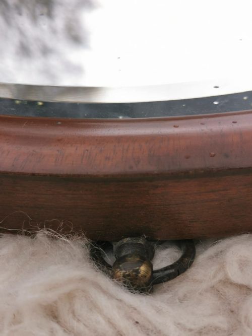 A FINE EDWARDIAN OVAL MAHOGANY MIRROR - ADDITIONAL PHOTO 4