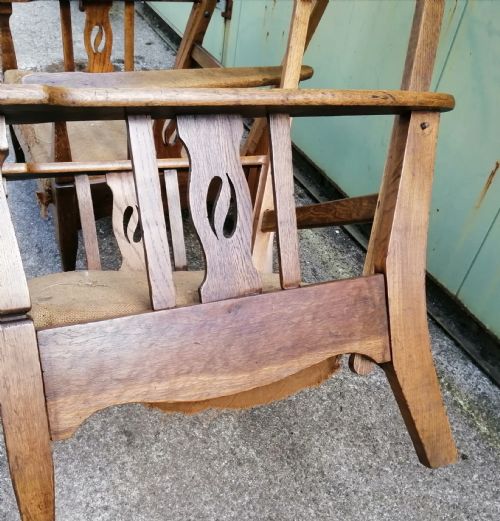 PAIR OF FINE ARTS AND CRAFTS ADJUSTABLE ARMCHAIRS - ADDITIONAL PHOTO 3